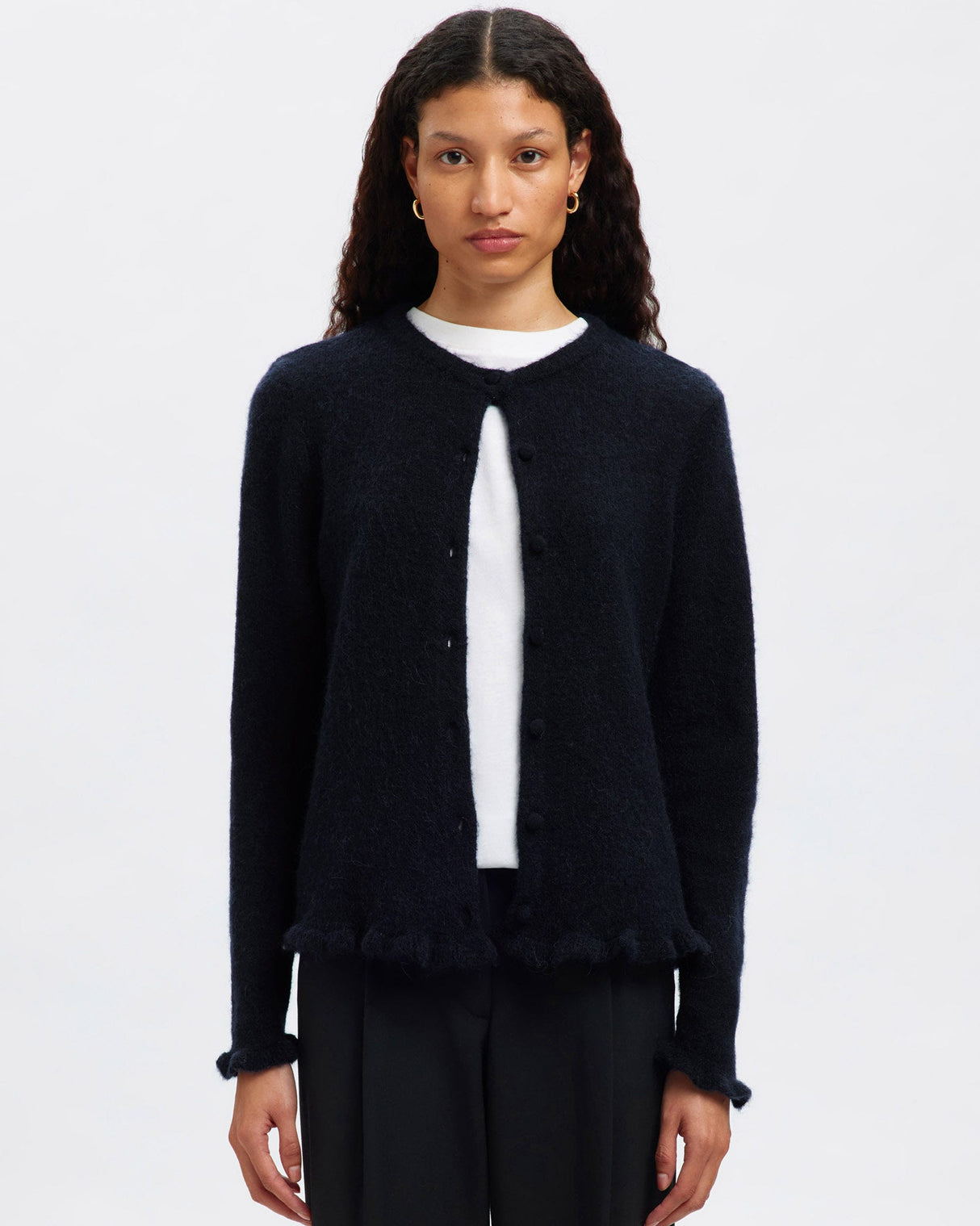 Dark-Sapphire-Lulu-Frill-Knit-Cardigan