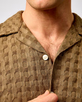 Chocolate Chip Monty Textured Short Sleeve Shirt