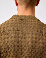 Chocolate Chip Monty Textured Short Sleeve Shirt