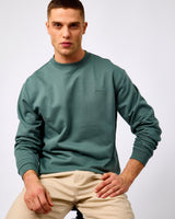 Balsam-Green-Aron-Crew-Neck-Sweatshirt