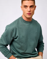 Balsam Green Aron Crew Neck Sweatshirt