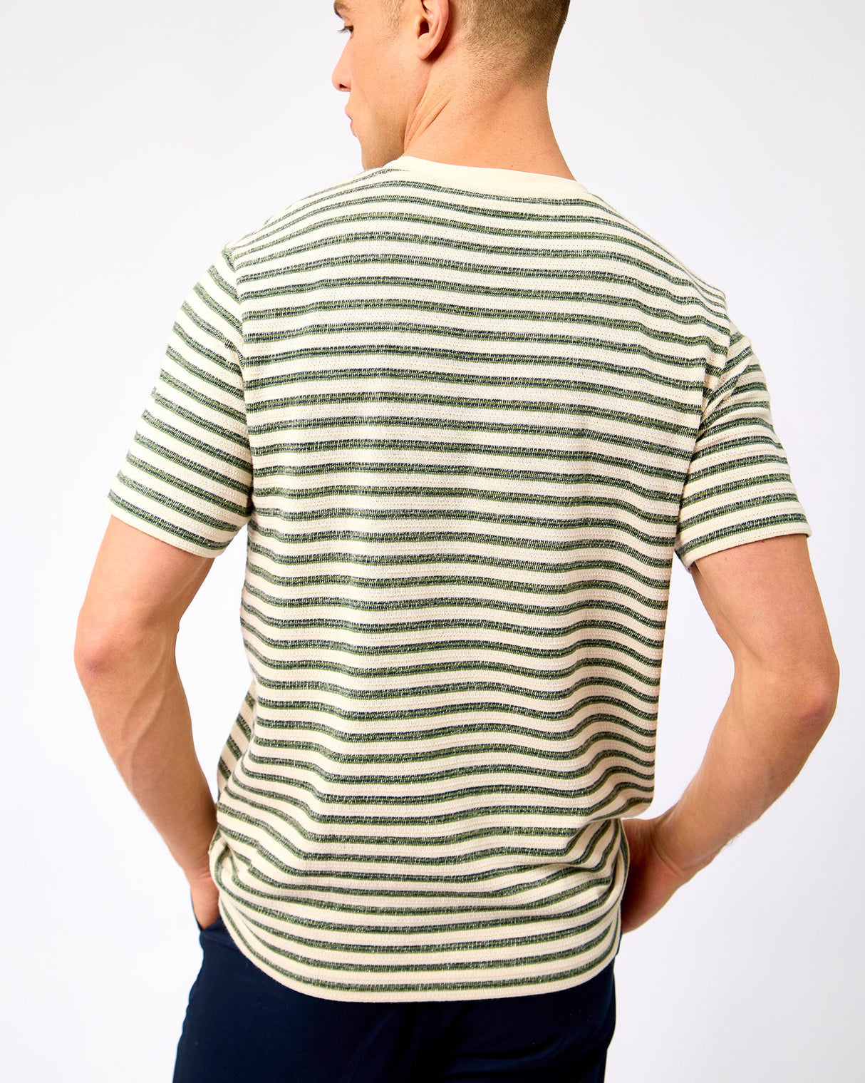 Egret Kevin Stripe T-Shirt