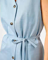 Dusty Blue Lisa Boxy Vest