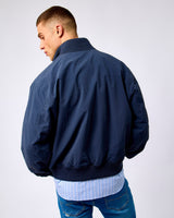 Blue Night Dylan Relaxed Bomber Jacket