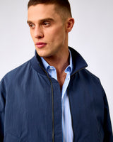 Blue Night Dylan Relaxed Bomber Jacket