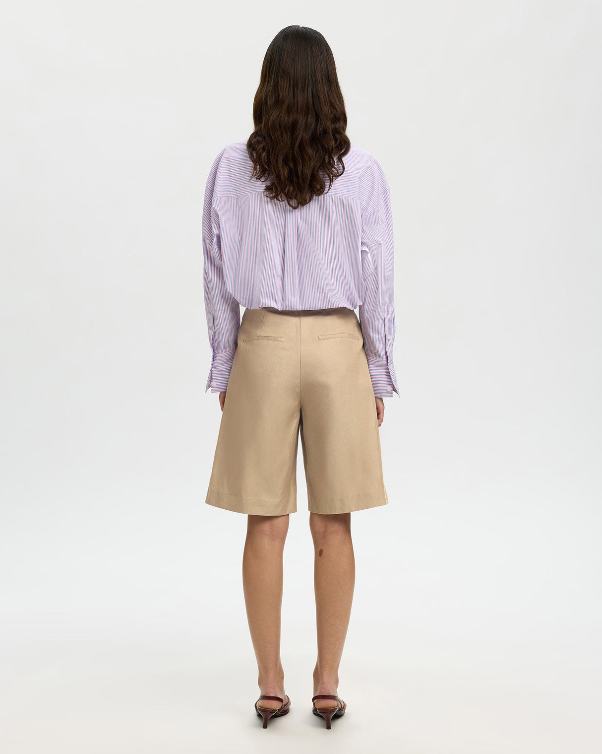 Weathered Teak Amour Wide Bermuda Shorts