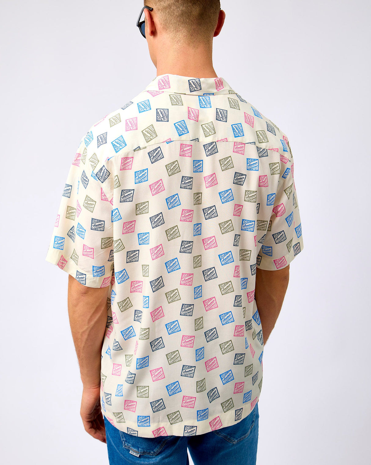 Egret Hotel Amour Stamps Short Sleeve Shirt