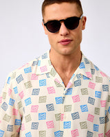 Egret Hotel Amour Stamps Short Sleeve Shirt