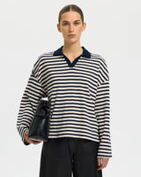 Dark-Sapphire-Milly-Long-Sleeve-Polo-T-Shirt