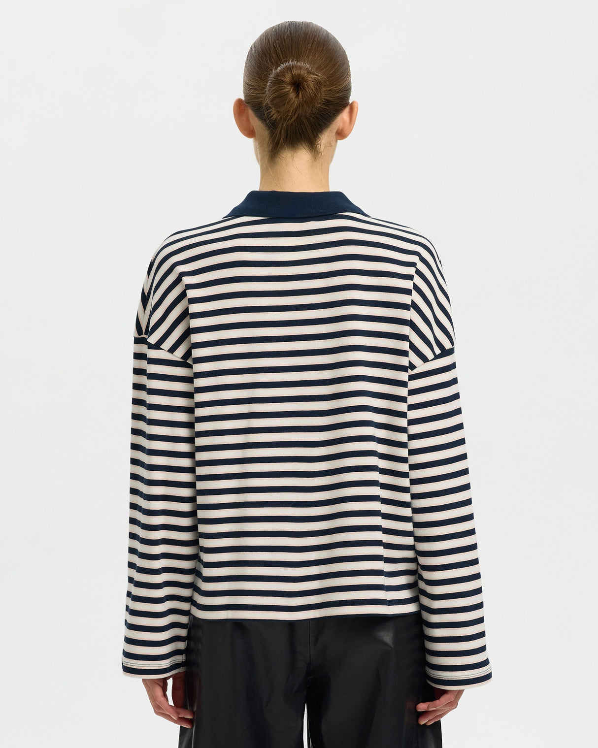 Dark-Sapphire-Milly-Long-Sleeve-Polo-T-Shirt