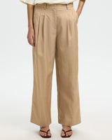Weathered Teak Amour Wide Leg Trousers