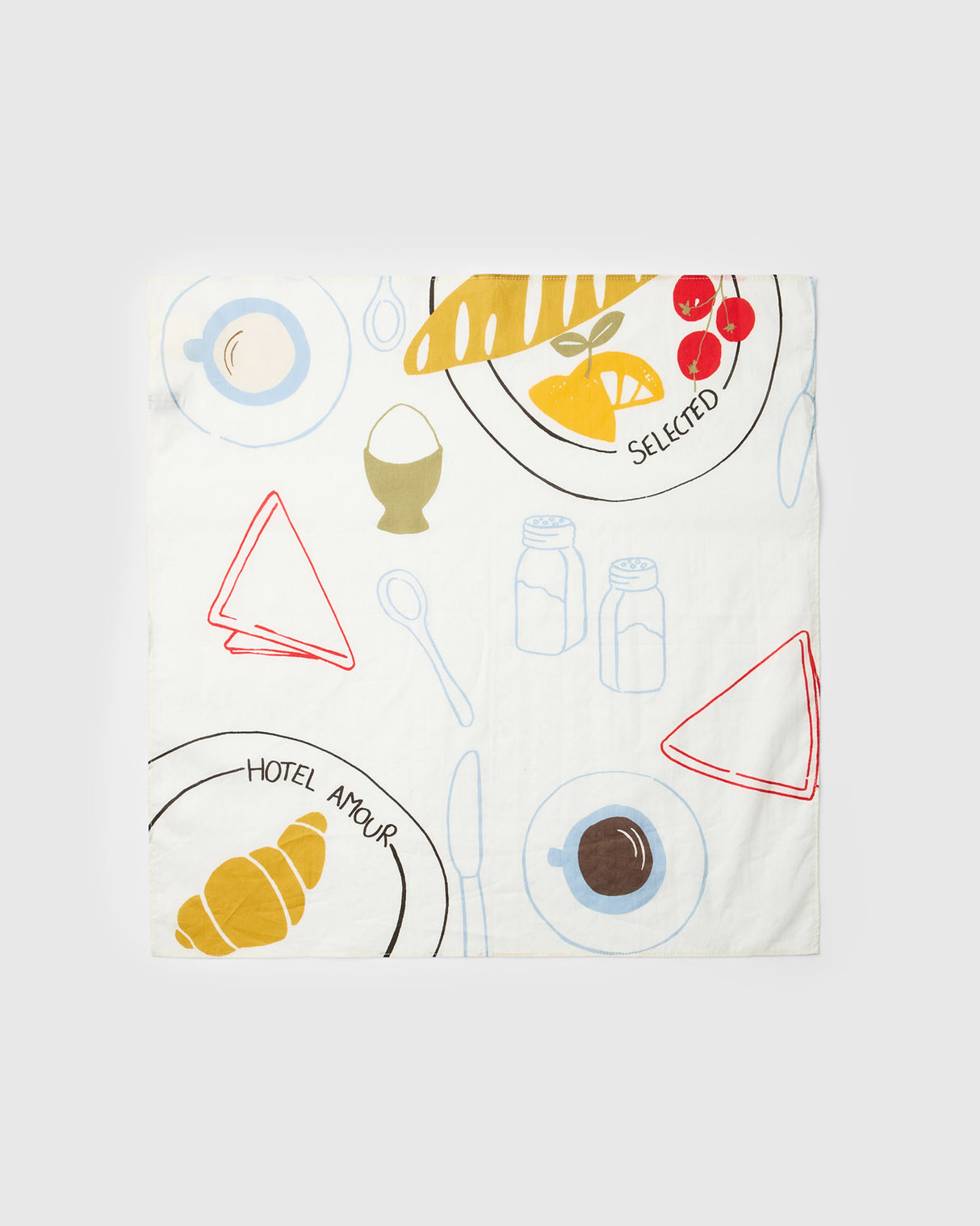 Egret Sara Amour Silk Scarf