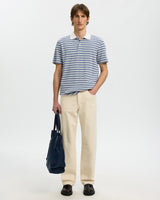 Egret Blaze Short Sleeve Striped Polo T-Shirt