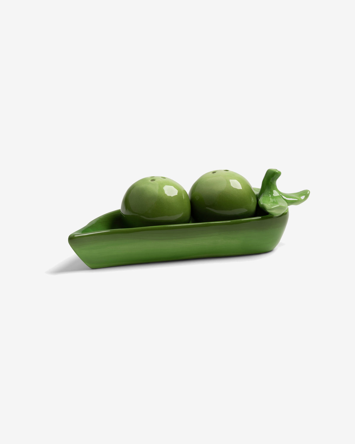 Pea Pod Dolomite Salt & Pepper Shaker Set