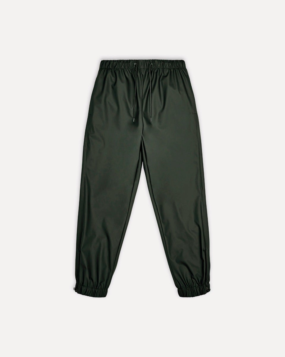 Green Regular Fit Rain Pants