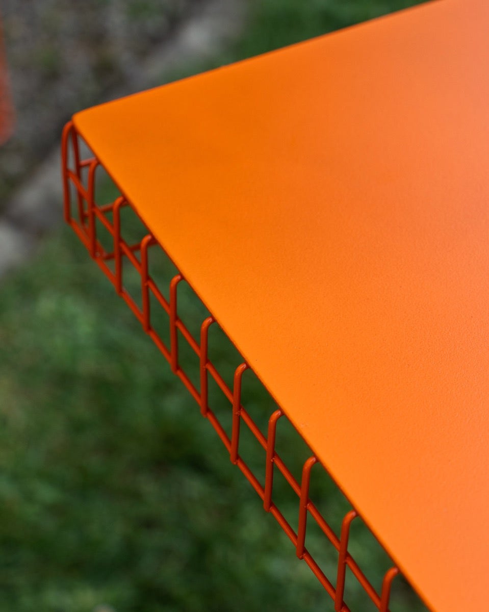 Orange Large Wire Table