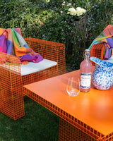 Orange Large Wire Table