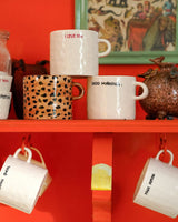 White 'I Love You' Stoneware Mug