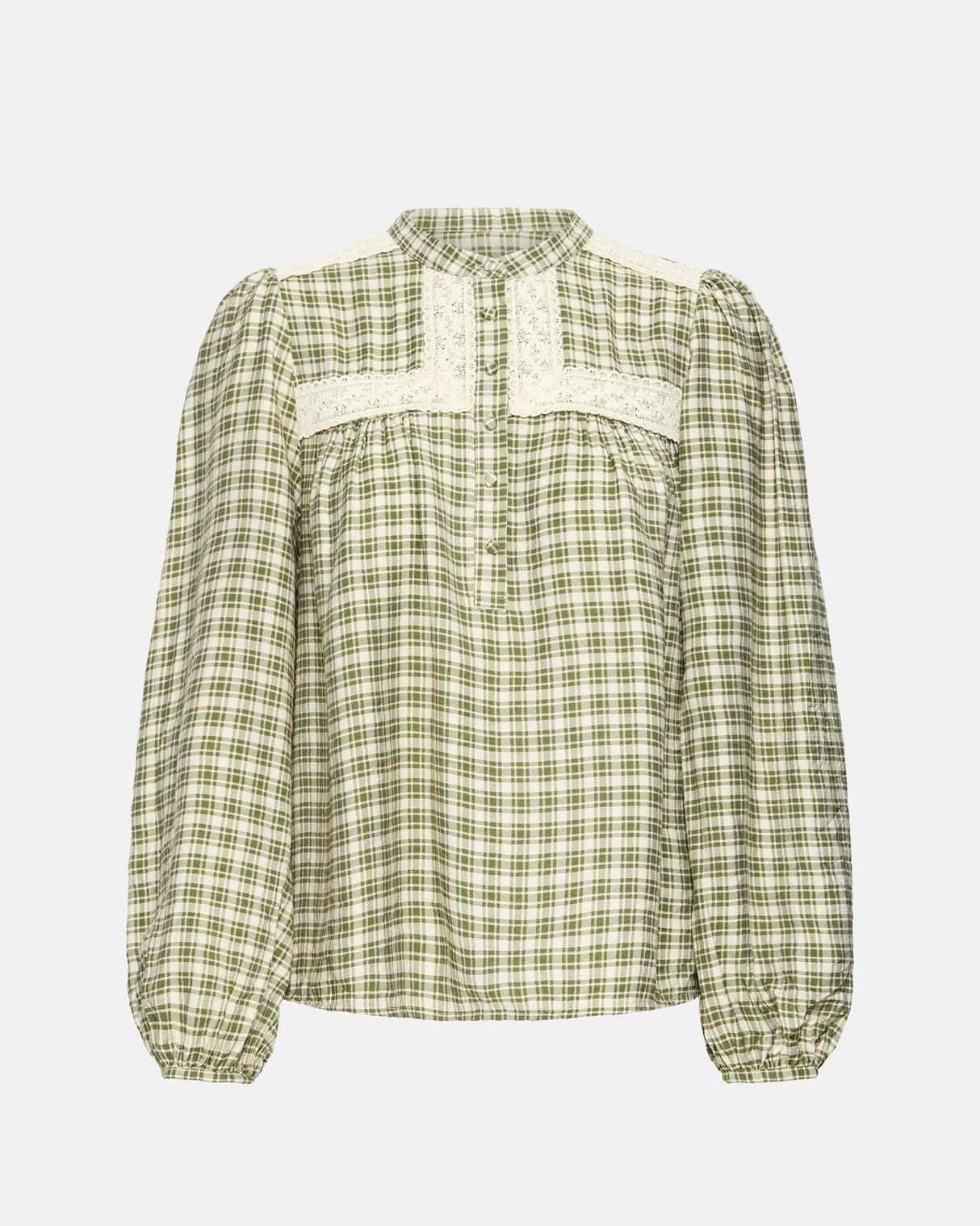 Capulet-Olive-Green-Irtiana-Loose-Check-Blouse