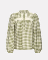 Capulet-Olive-Green-Irtiana-Loose-Check-Blouse