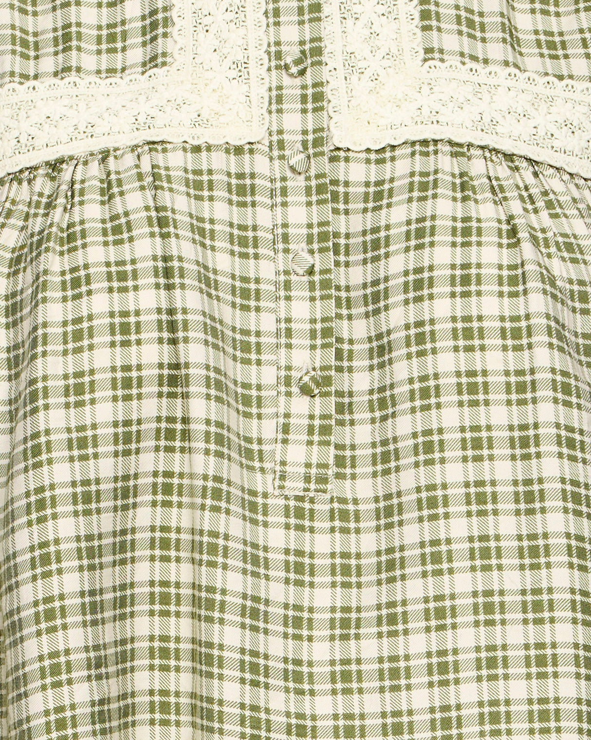 Capulet Olive Green Irtiana Loose Check Blouse