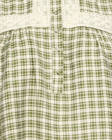Capulet Olive Green Irtiana Loose Check Blouse