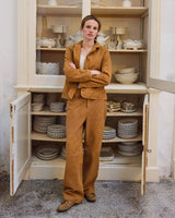 Suede Light Brown Irfunda Jacket