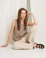 Caribou Irtango Cupro Blend Sleeveless Top