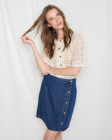 Birch-Irjulie-Openwork-Cotton-Short-Sleeve-Blouse