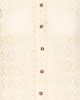 Birch Irjulie Openwork Cotton Short Sleeve Blouse