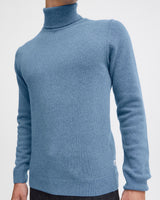 True Navy Karl Roll Neck Knit Jumper