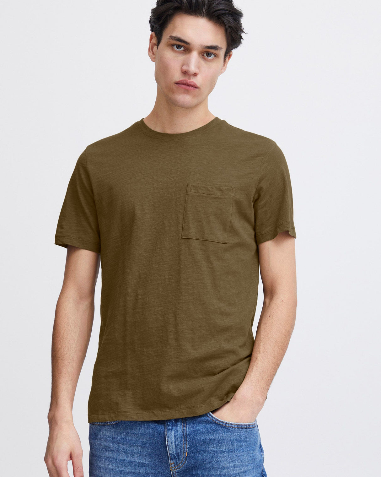 Dark-Olive-Thor-Cotton-T-Shirt