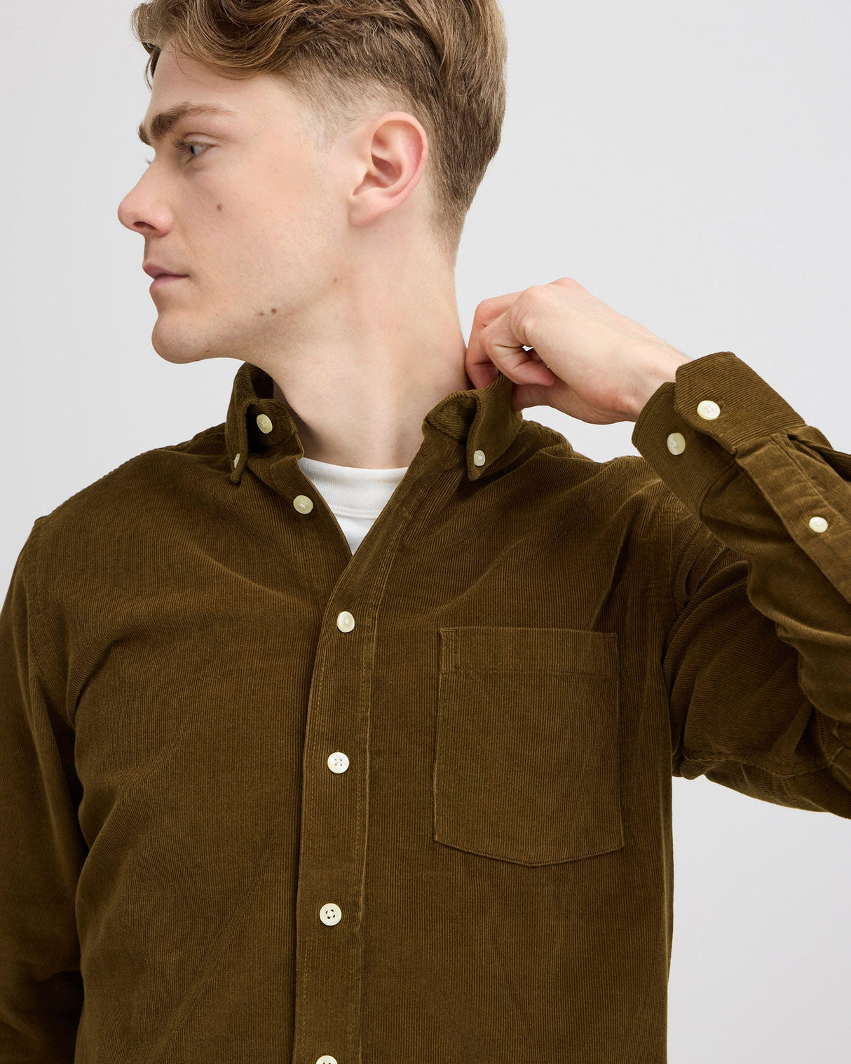 Desert Palm Anton Cotton Baby Cord Shirt