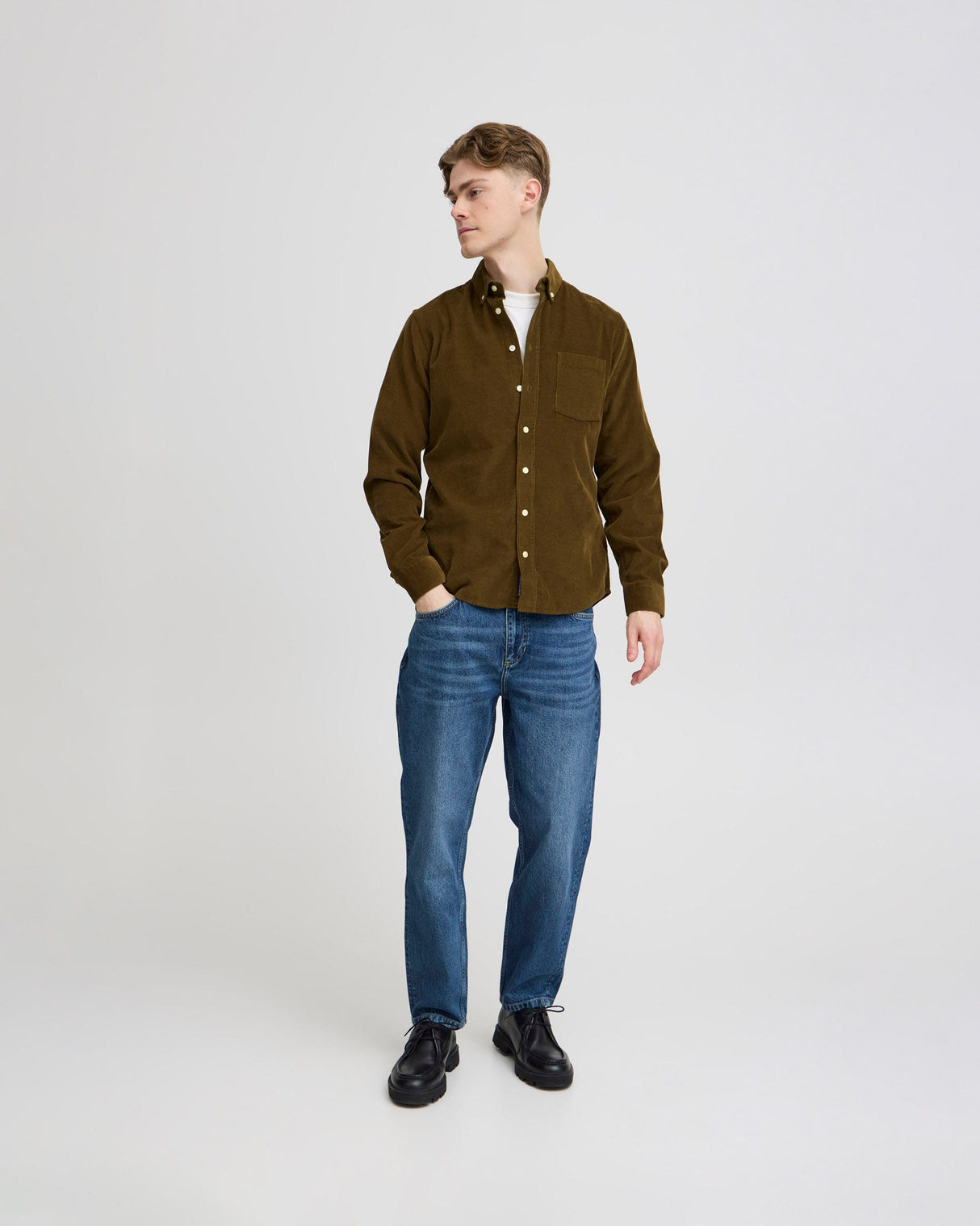 Desert Palm Anton Cotton Baby Cord Shirt