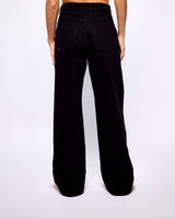 Black Wide Leg High Waisted Jeans