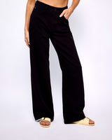 Black Wide Leg High Waisted Jeans