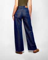 Indigo Wide Leg High Waisted Jeans
