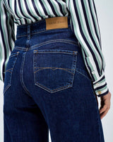 Dark Blue Wash Wide Leg Faith Jeans