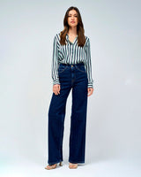 Dark Blue Wash Wide Leg Faith Jeans