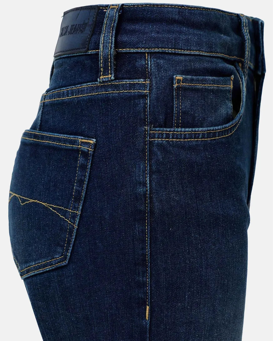 Medium Wash True Crafted Hem Jeans