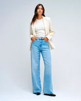 Light Wash Wide Leg Jeans