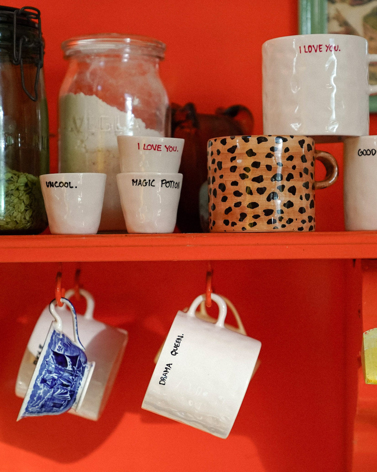 White-Drama-Queen-Stoneware-Mug