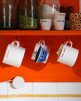 White 'Drama Queen' Stoneware Mug