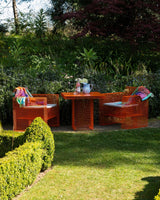 Orange Small Wire Lounge Chair