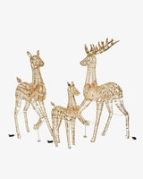 Plug-In Light-Up Gold Twist Fawn Decoration