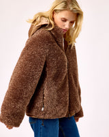 Coffee Teddy Reversible Jacket