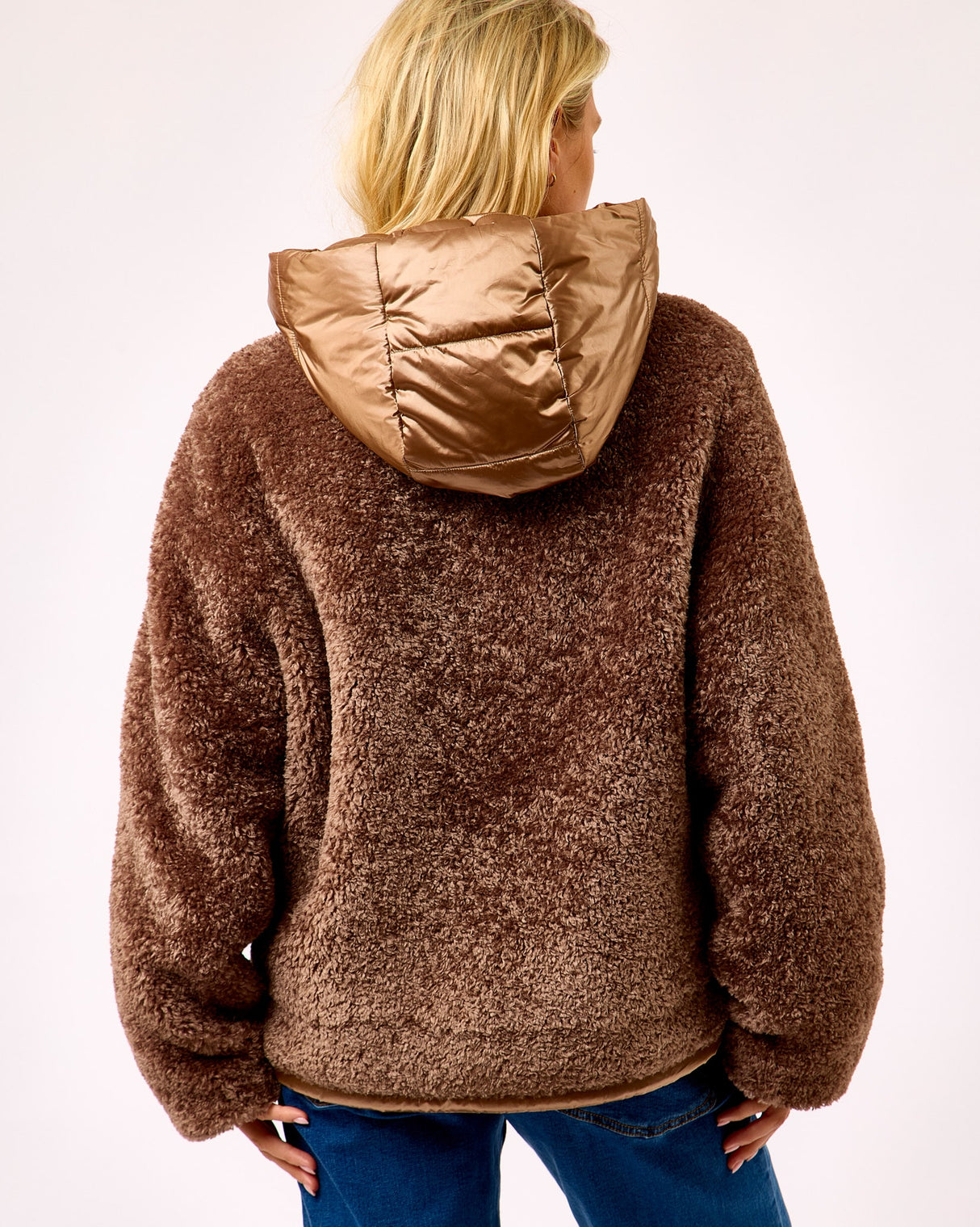 Coffee Teddy Reversible Jacket