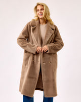 Macchiato Faux Fur Reversible Coat