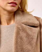 Macchiato Faux Fur Reversible Coat