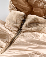Cream Reversible Long Jacket